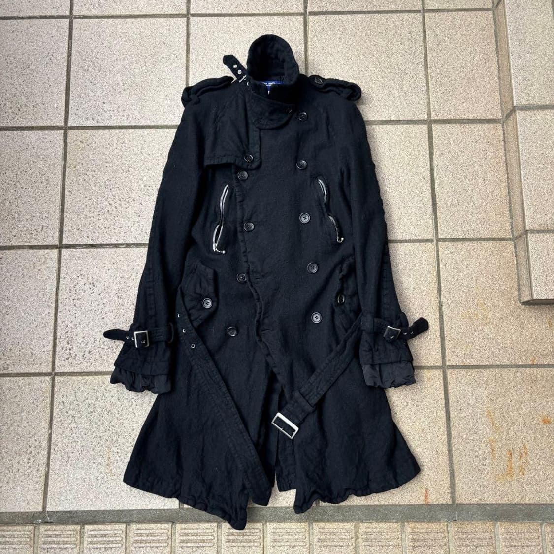 준야 와타나베 꼼데가르송 07AW 축융 트렌치 코트 S 상품이미지1