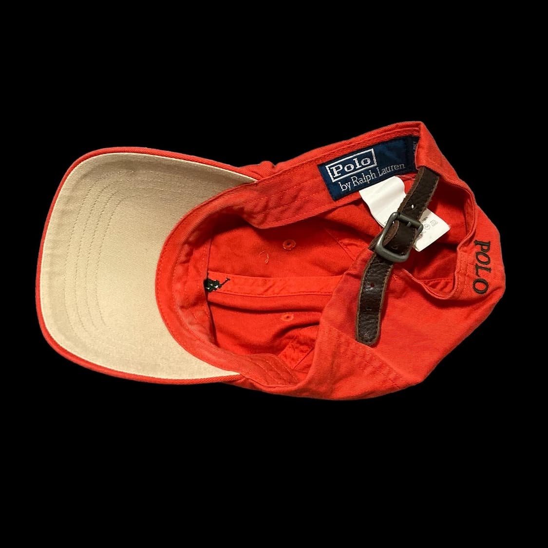 폴로랄프로렌 90's 두산택 오렌지 포니로고 볼캡 상품이미지4
