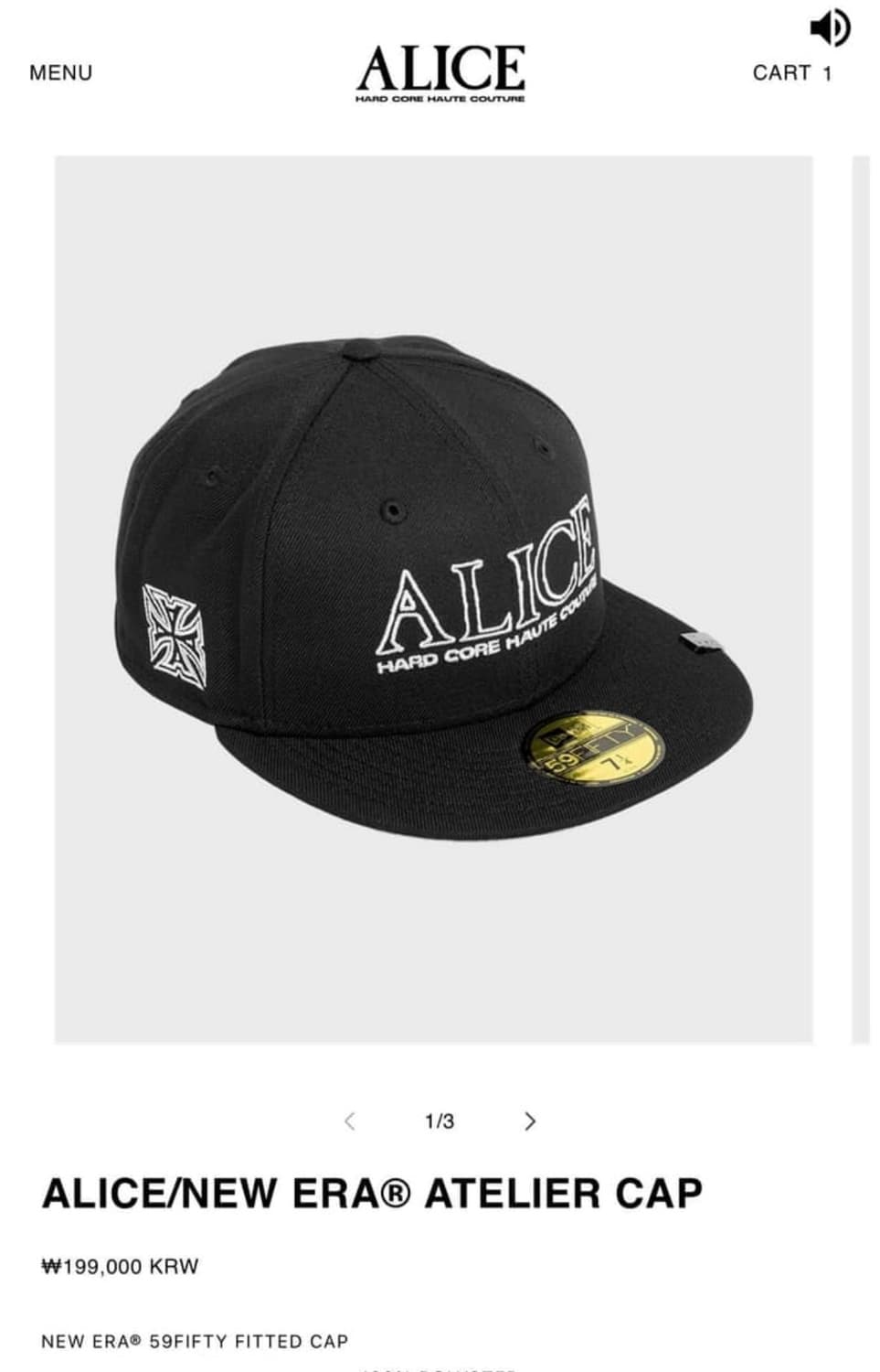 앨리스할리우드 뉴에라 스냅백 7 5/8사이즈 상품이미지1