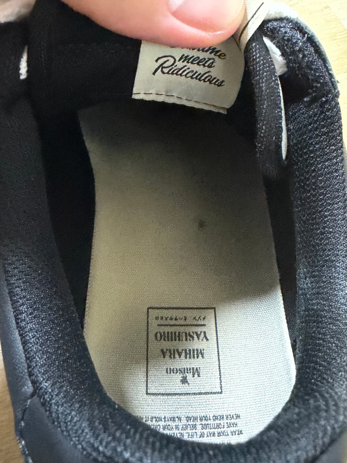 미하라 야스히로 웨인 OG 스니커즈 블랙/화이트 43 (275~280) 상품이미지10