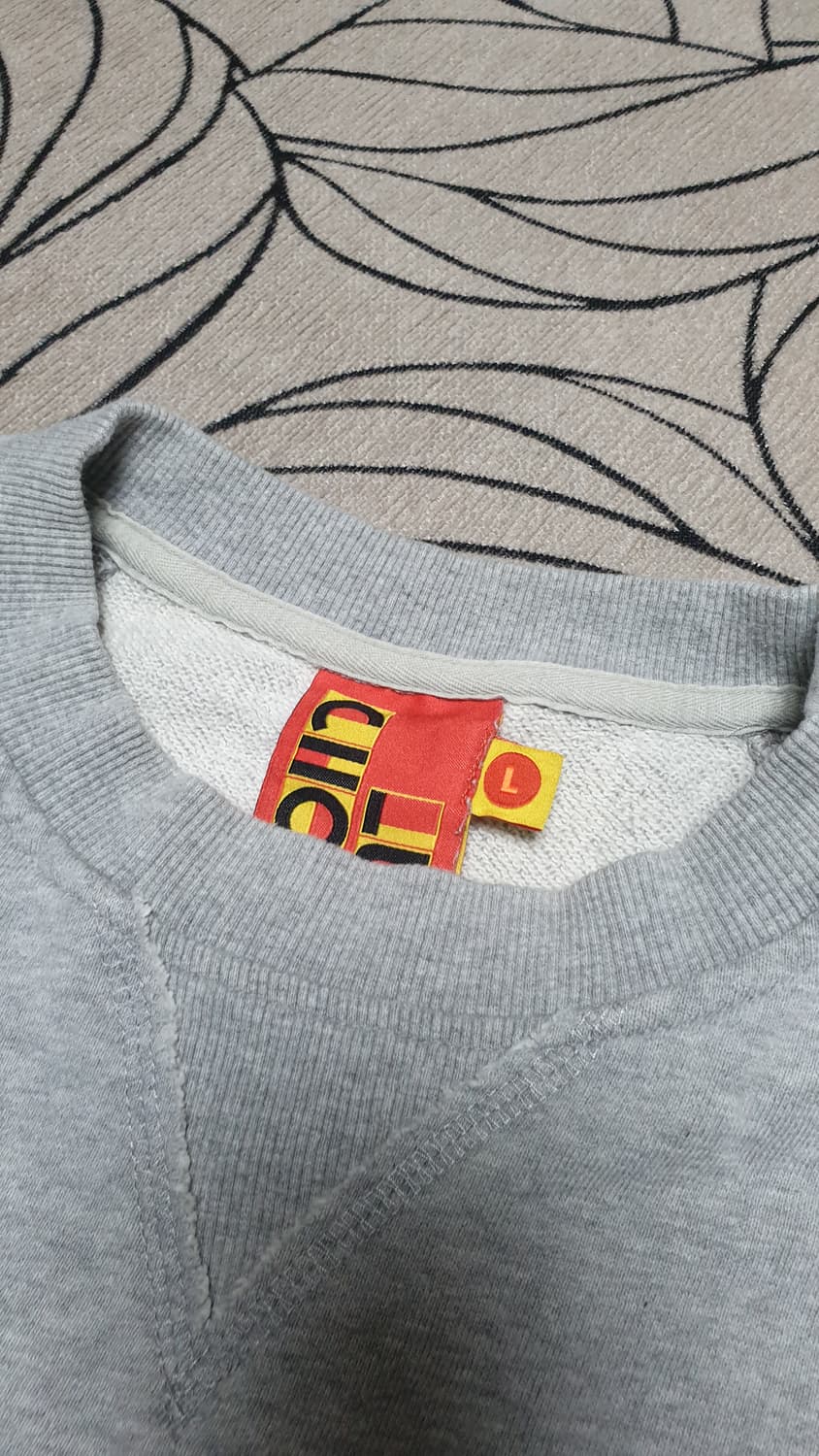 럭키슈에뜨 부엉이 맨투맨 L 회색 세미오버핏 상품이미지2