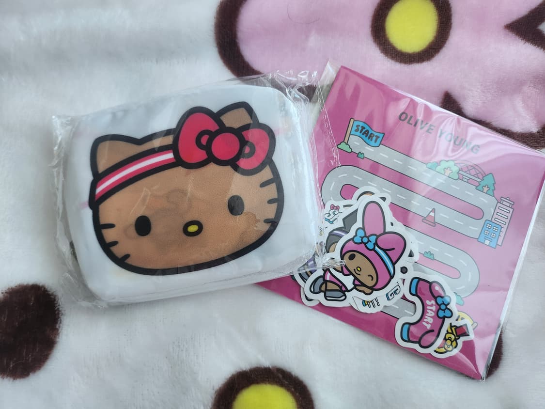 올리브영 산리오 큐티런 팝업 한정 헬로키티 포켓 장바구니 상품이미지1