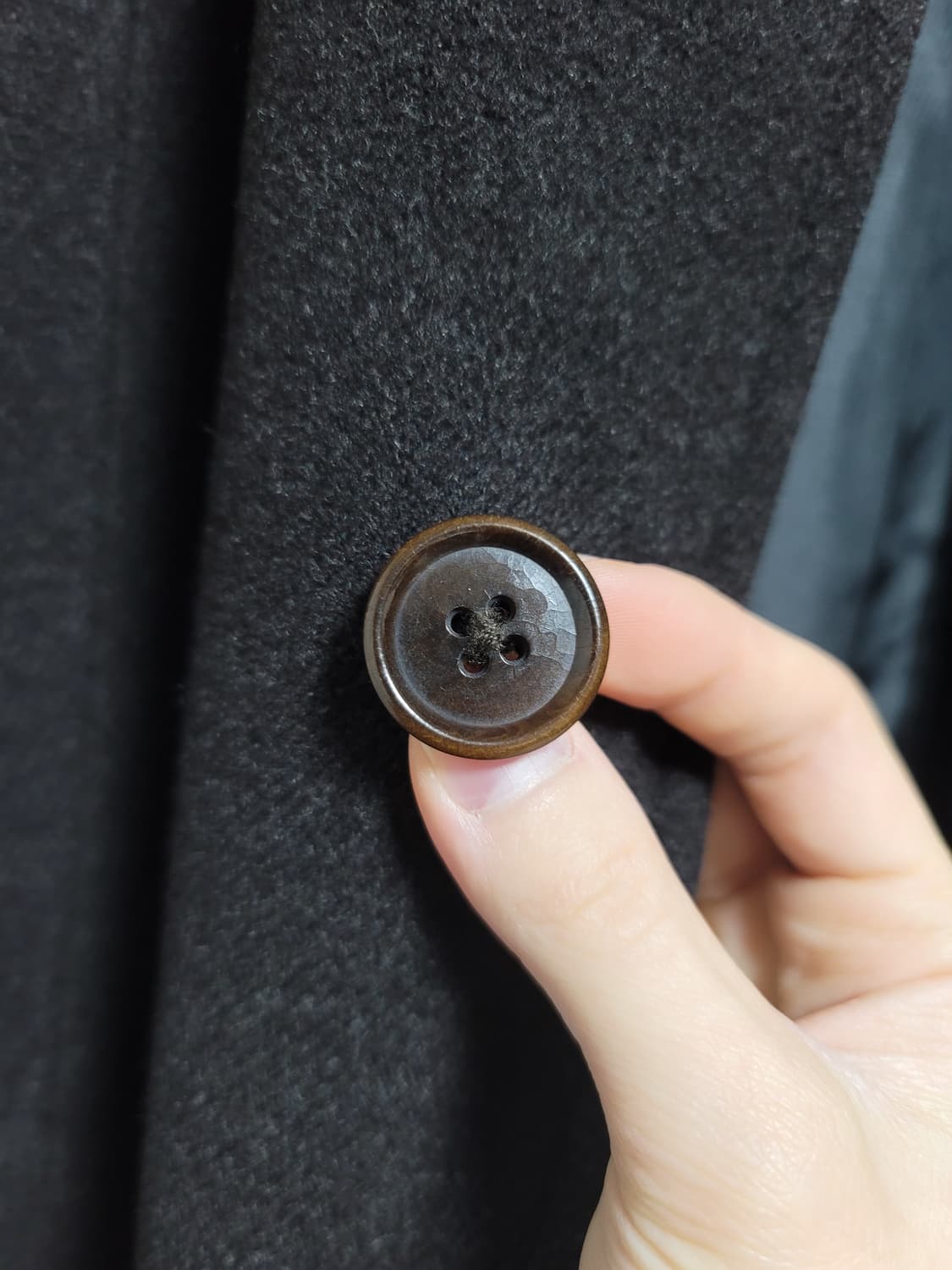 빈티지 버버리 원패널 발마칸 코트 블랙 다크브라운 상품이미지10