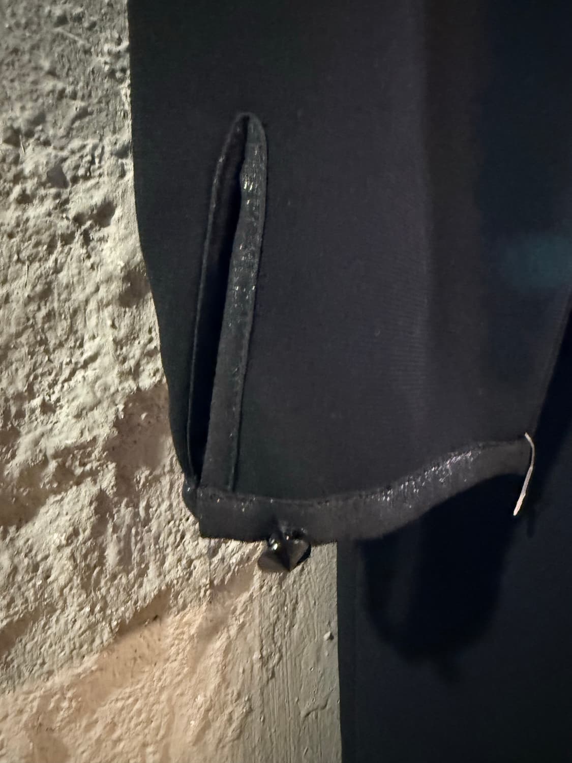 아르마니진 ARMANI 시스루 요크 배색 원피스 블랙 40 상품이미지5