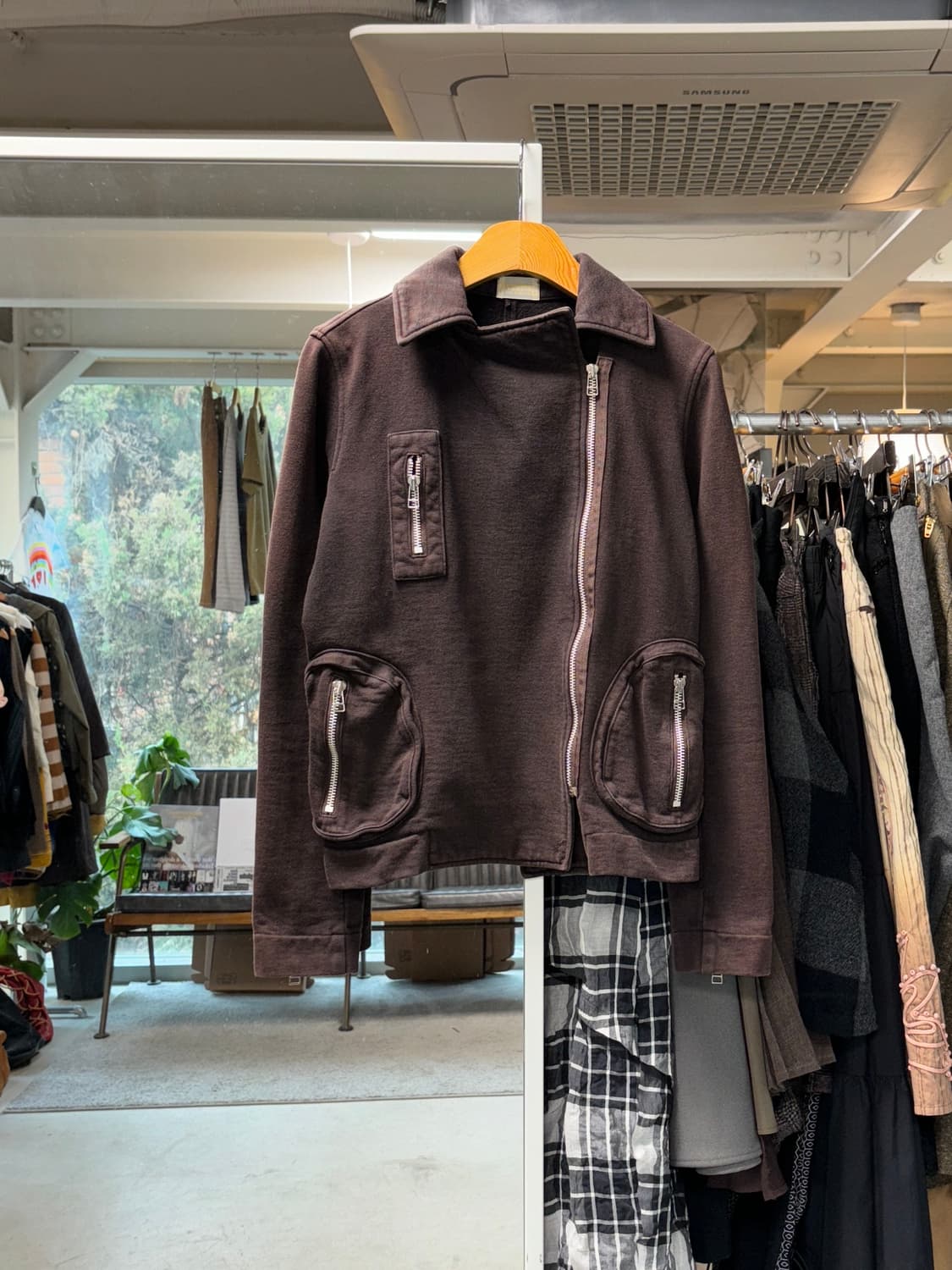 Estnation 스웻 라이더 자켓 상품이미지1