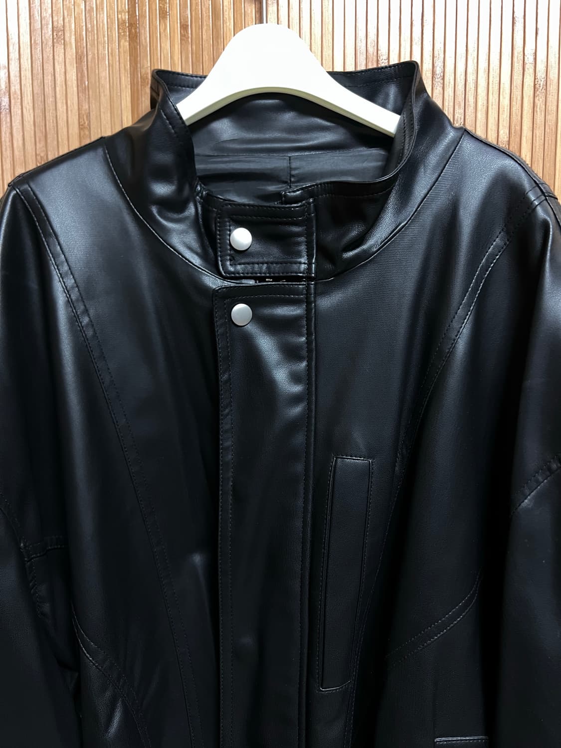 알렌느 에코레더 자켓 2사이즈 상품이미지2