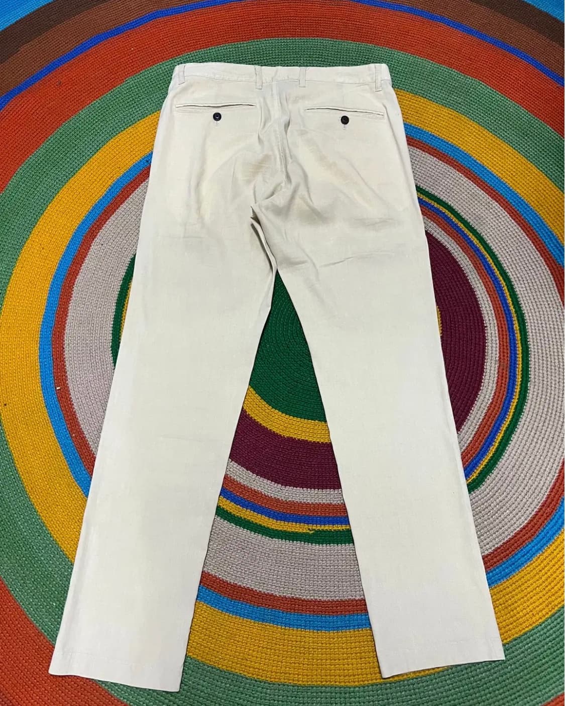 띠어리 남성 아이보리 린넨바지 30 상품이미지4