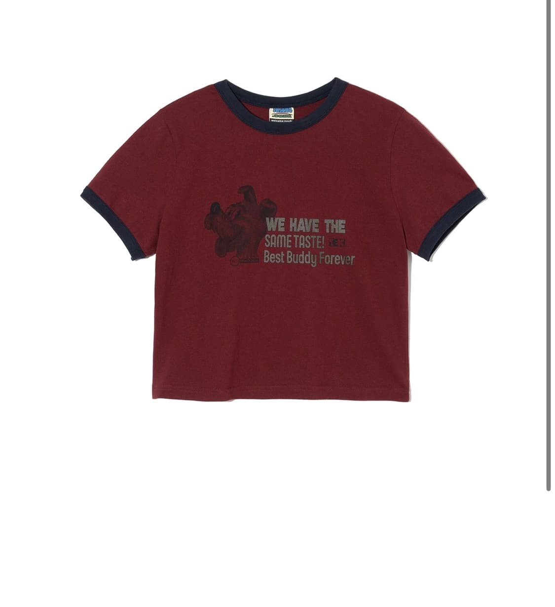 BBF Ringer Tee Burgundy 상품이미지1