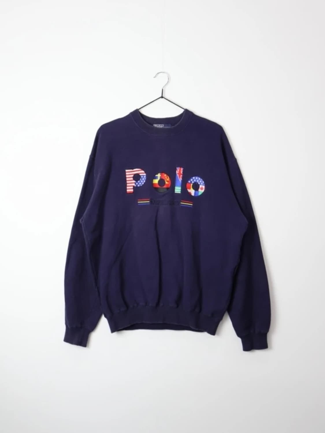 00's Polo Flag Logo Navy Sweatshirt 상품이미지4
