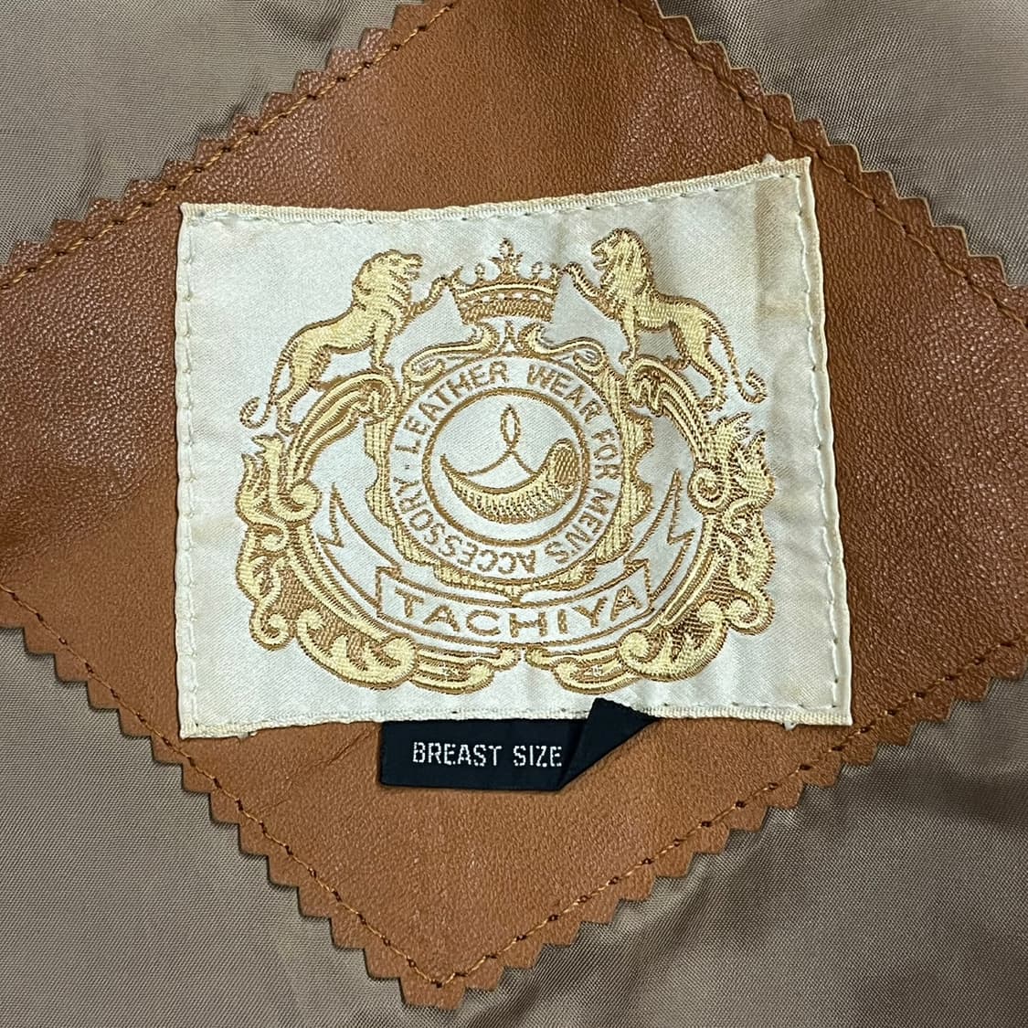 [정품] TACHIYA 재패니즈 빈티지 가죽 레더 자켓 b14 상품이미지5