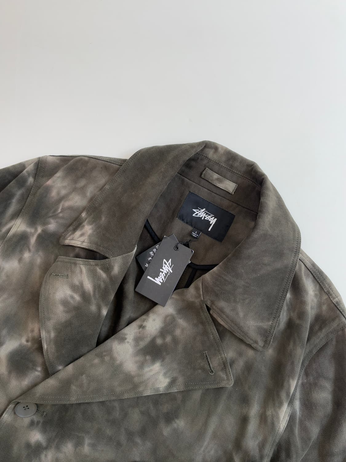 (새상품) Stussy 스투시 20FW 다이드 트렌치 코트 상품이미지4
