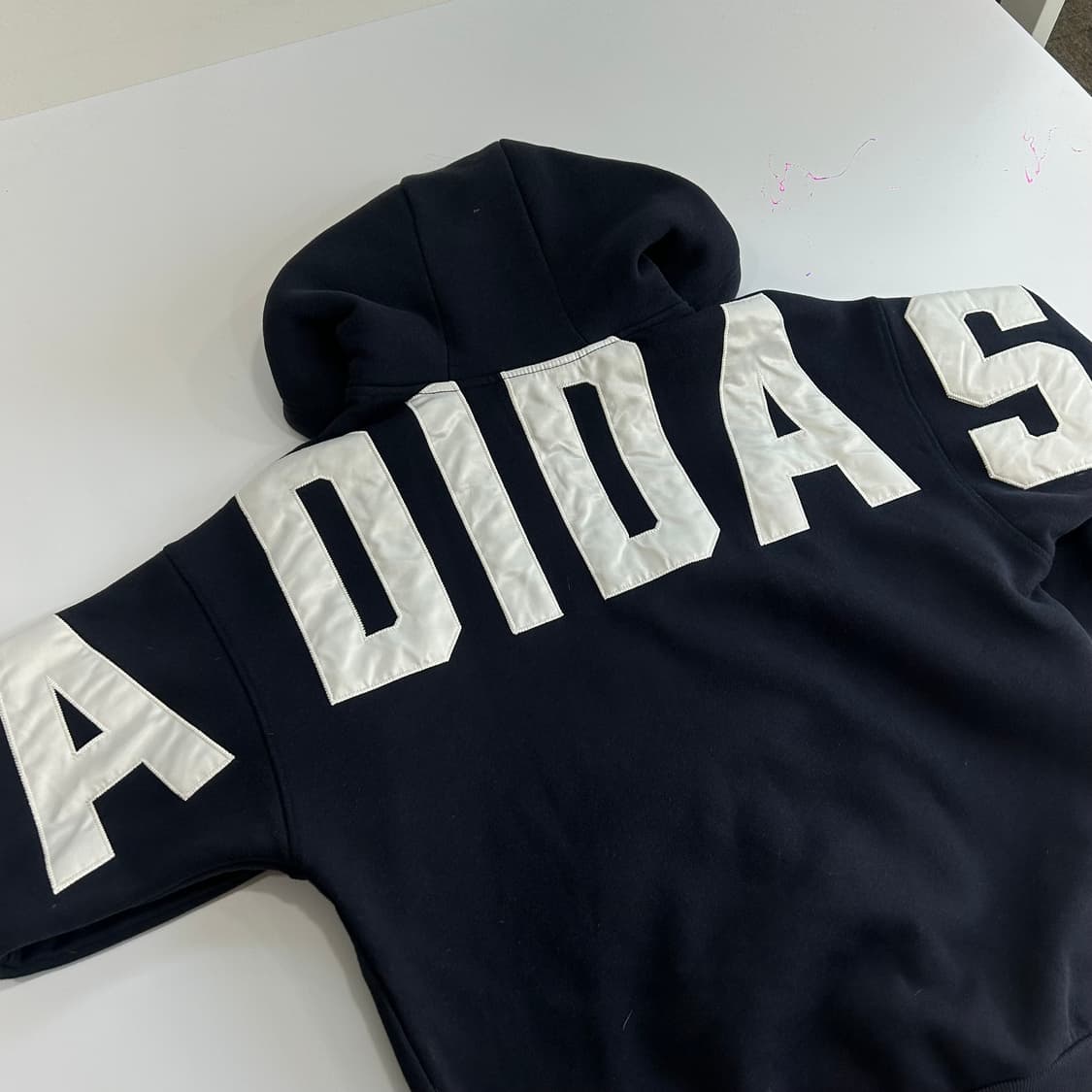 Adidas 아디다스 파이어로고 백 포인트 네이비 후드티 상품이미지7