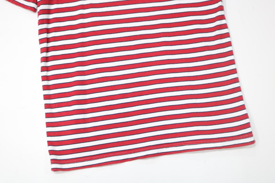 네넷 빈티지 냐 로고 레드 스트라이프 반팔티셔츠 상품이미지8
