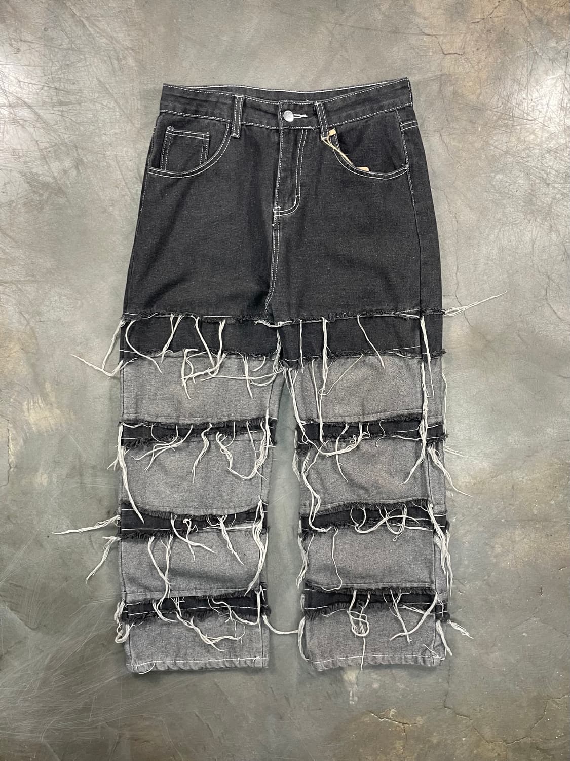 빈티지 그런지 데님 팬츠 상품이미지1