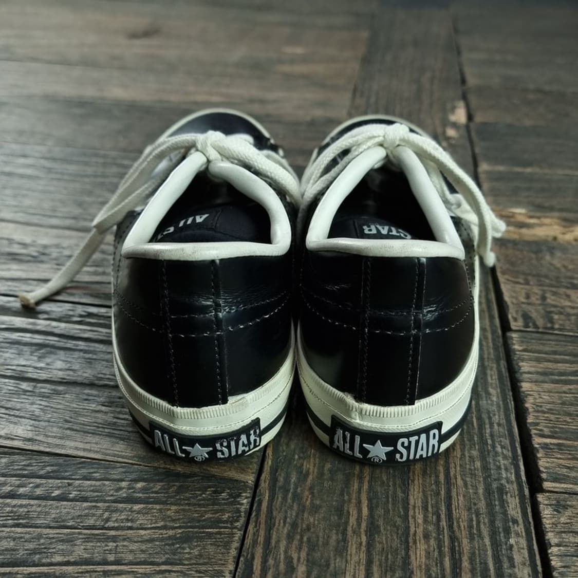 [컨버스 재팬] 원스타 로우 레더 스니커즈 블랙 M19236 상품이미지5