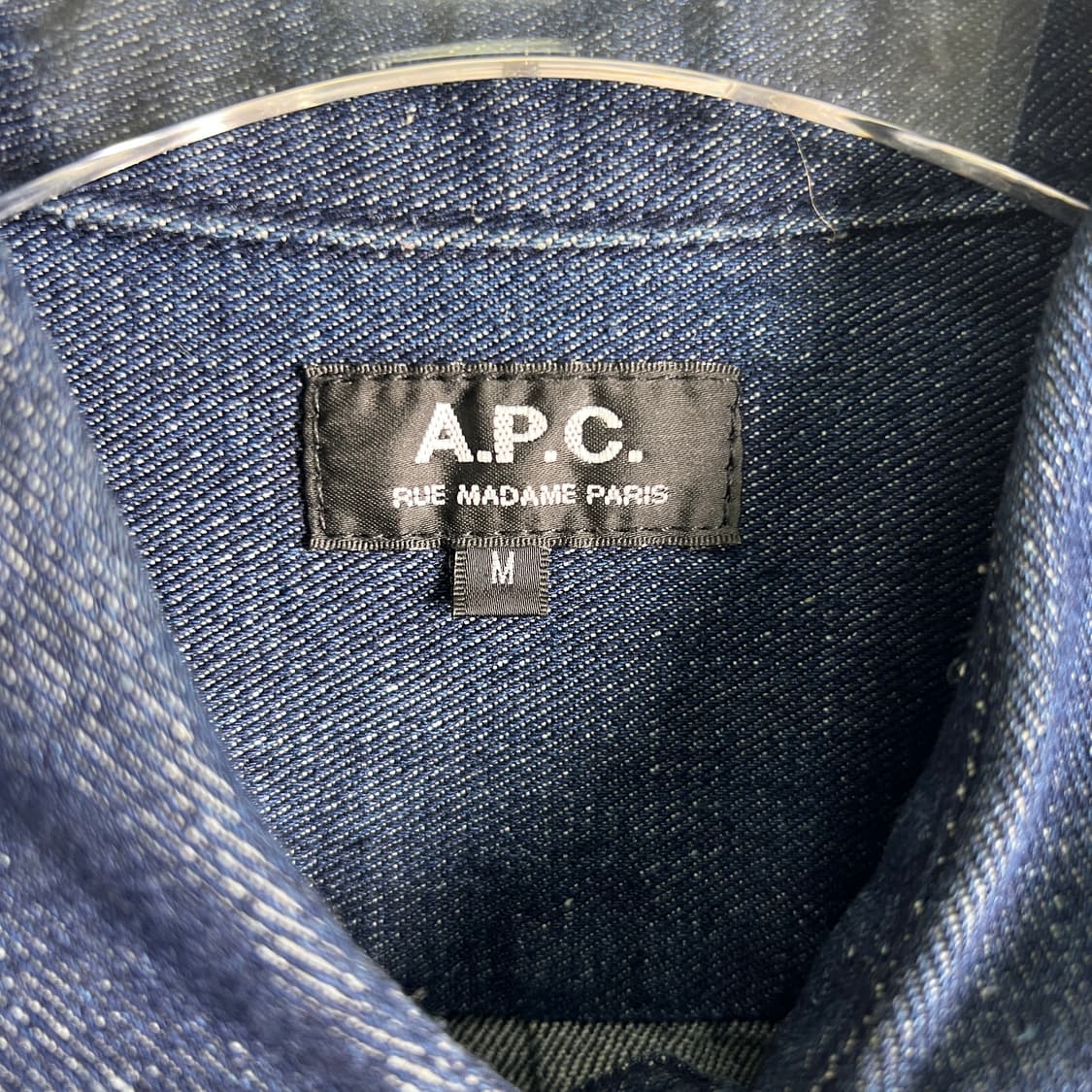 A.P.C. 아페쎄 투포켓 인디고 데님 셔츠 M 상품이미지4