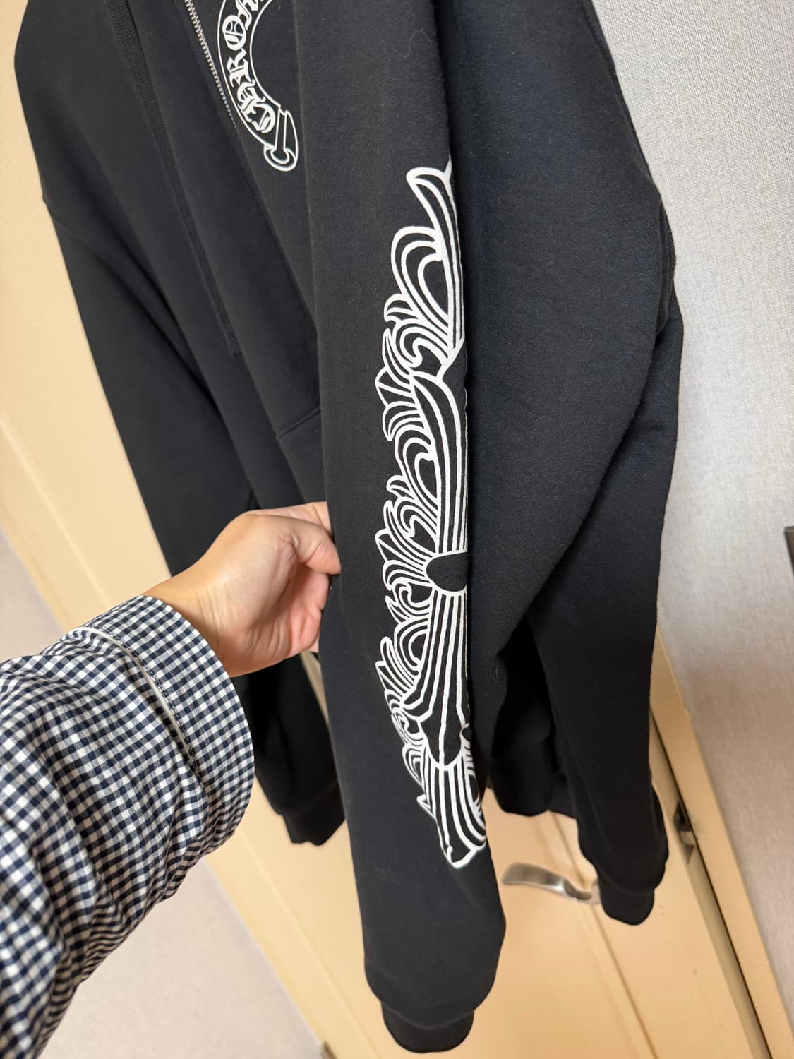 크롬하츠 홀스슈 플로랄 집업 xl 상품이미지3