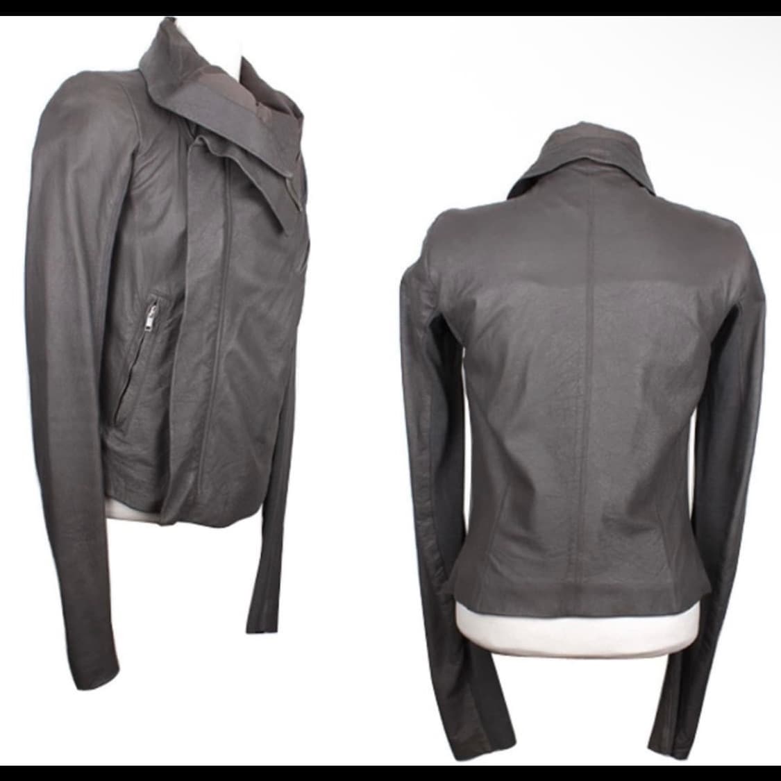 Rick Owens lambskin high-neck jacket 상품이미지2