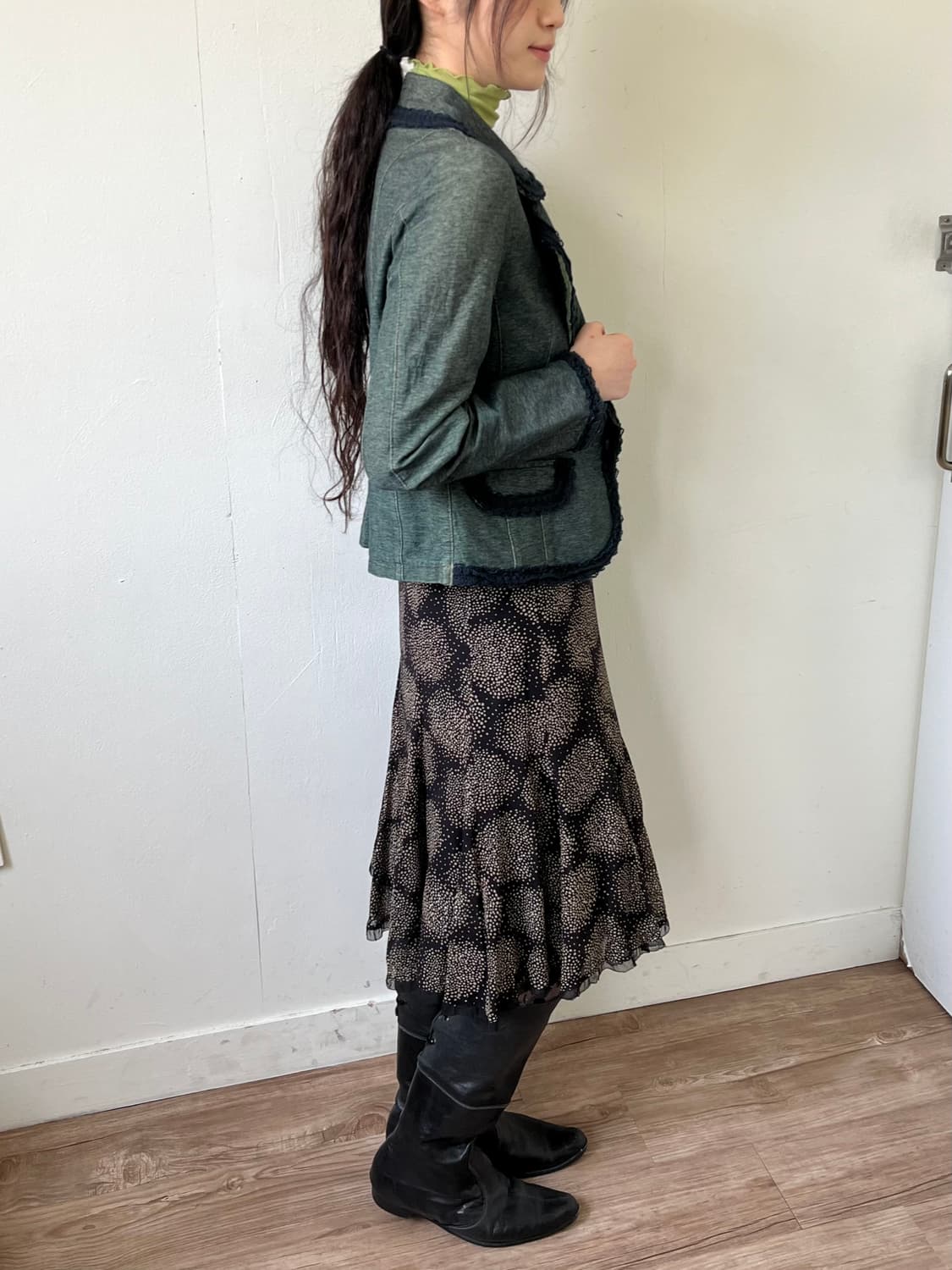 Japan vtg 레이스 자켓 상품이미지6