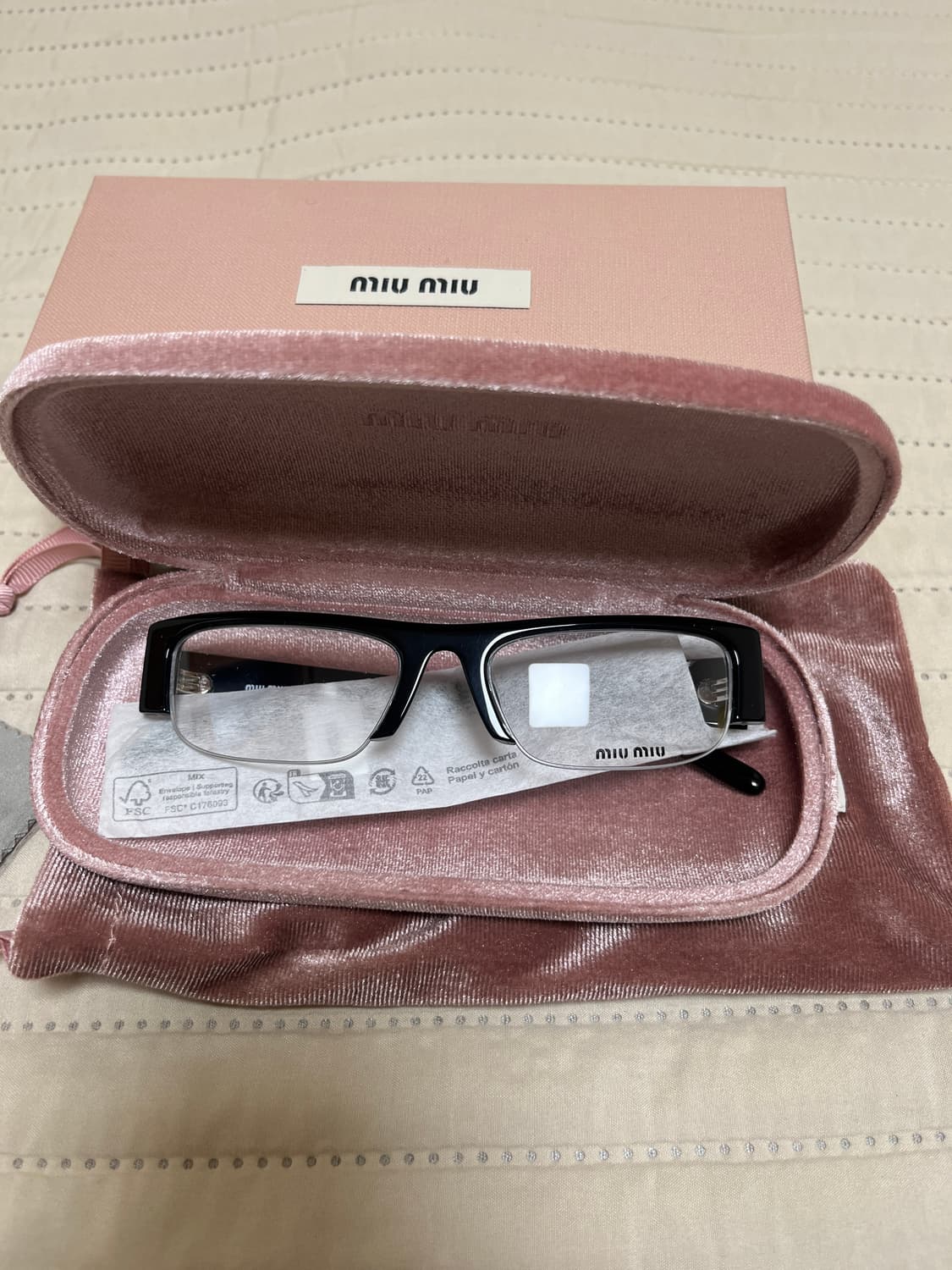 미우미우 브데트 장원영 안경 새상품 상품이미지3