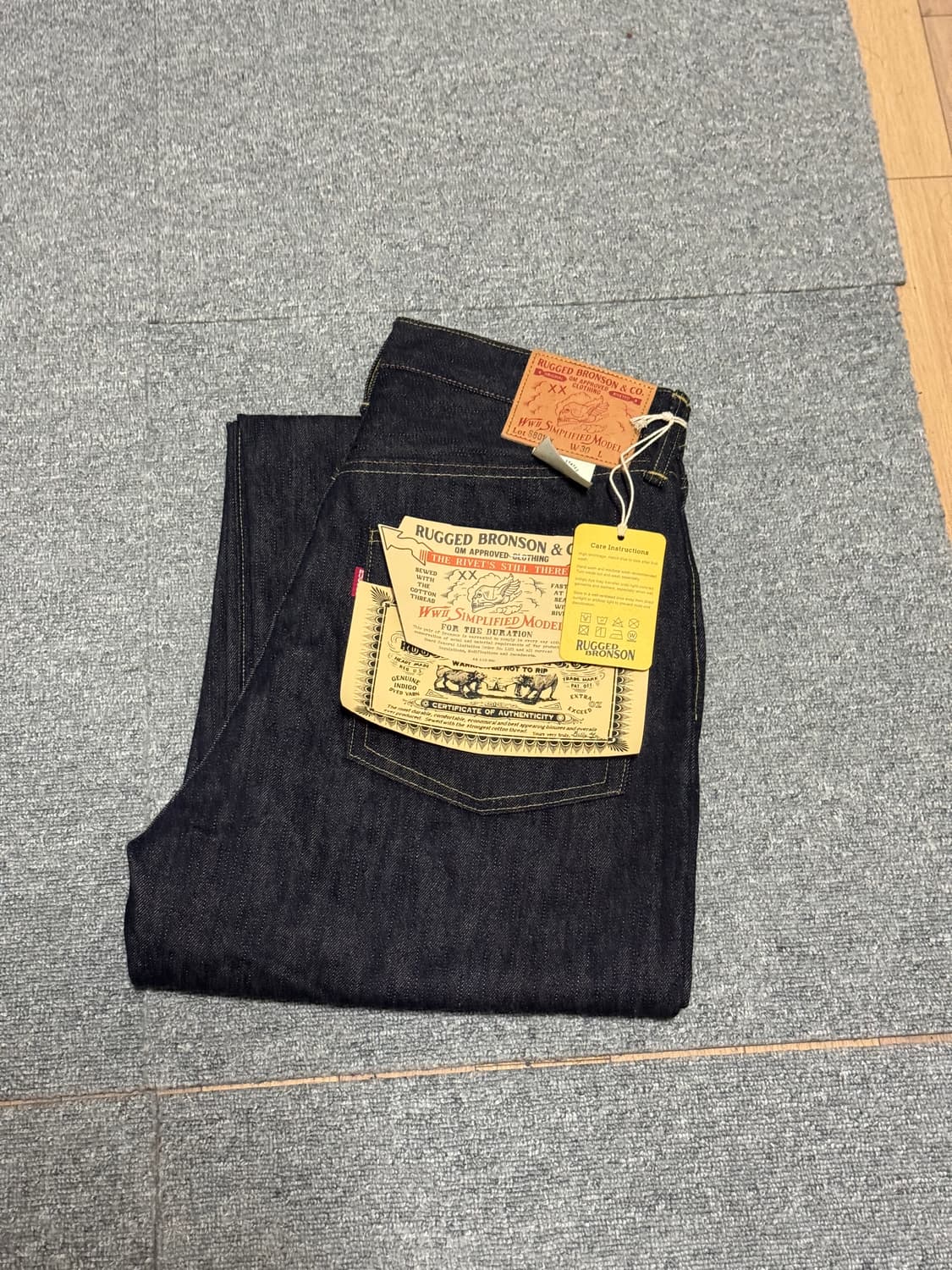 새상품) 브론슨 대전판 S801xx 데님팬츠 30 사이즈 상품이미지1