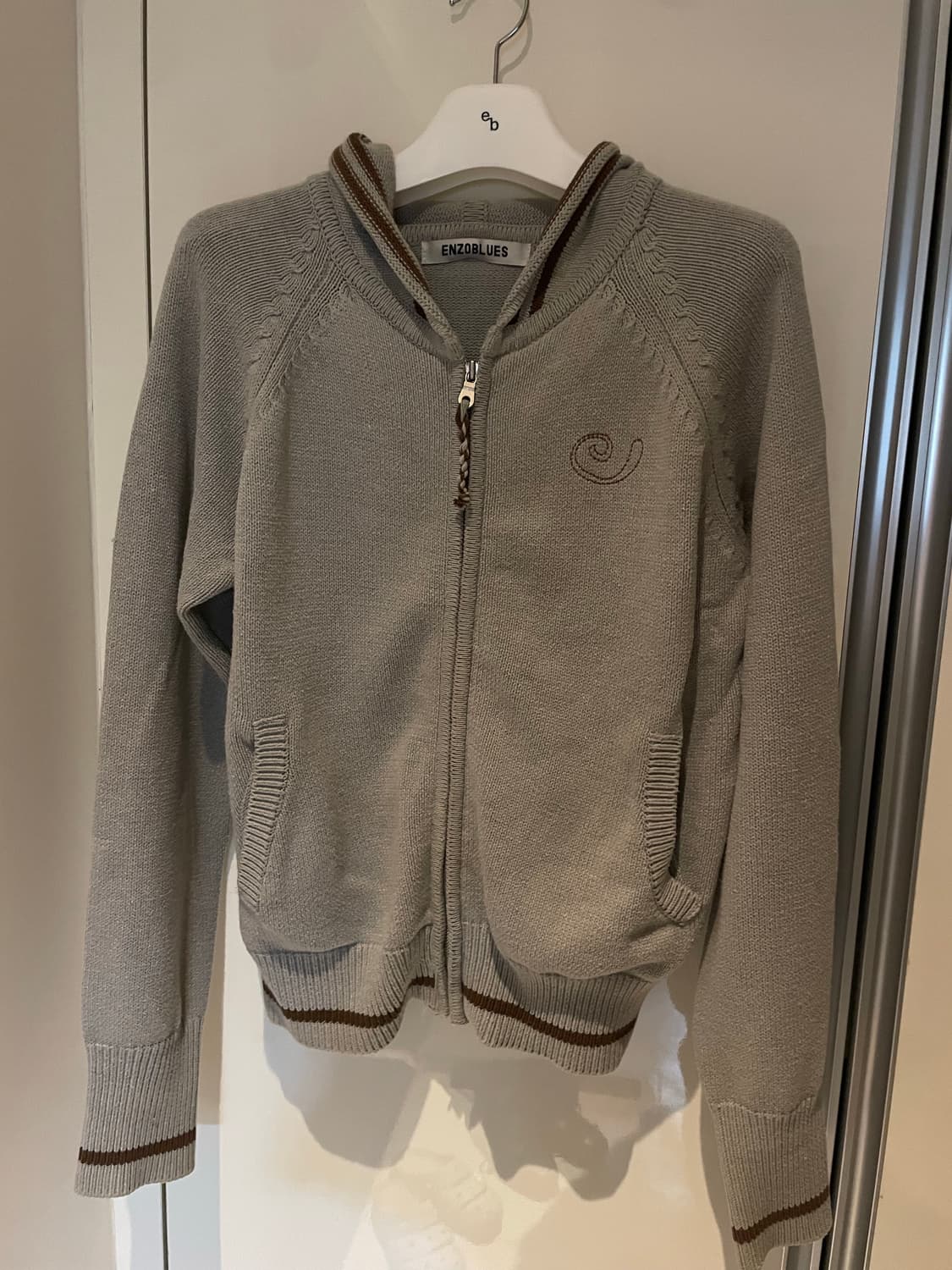 엔조블루스 니트 후드집업 상품이미지3