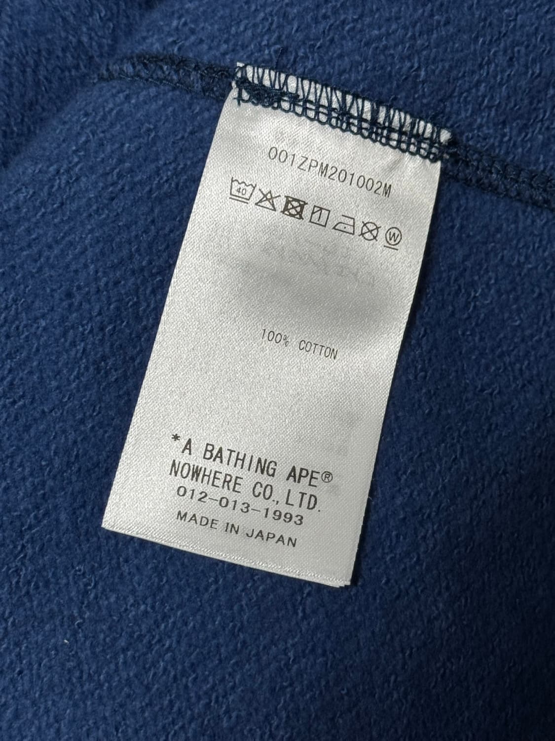 베이프 샤크 후드집업 네이비 L 상품이미지3