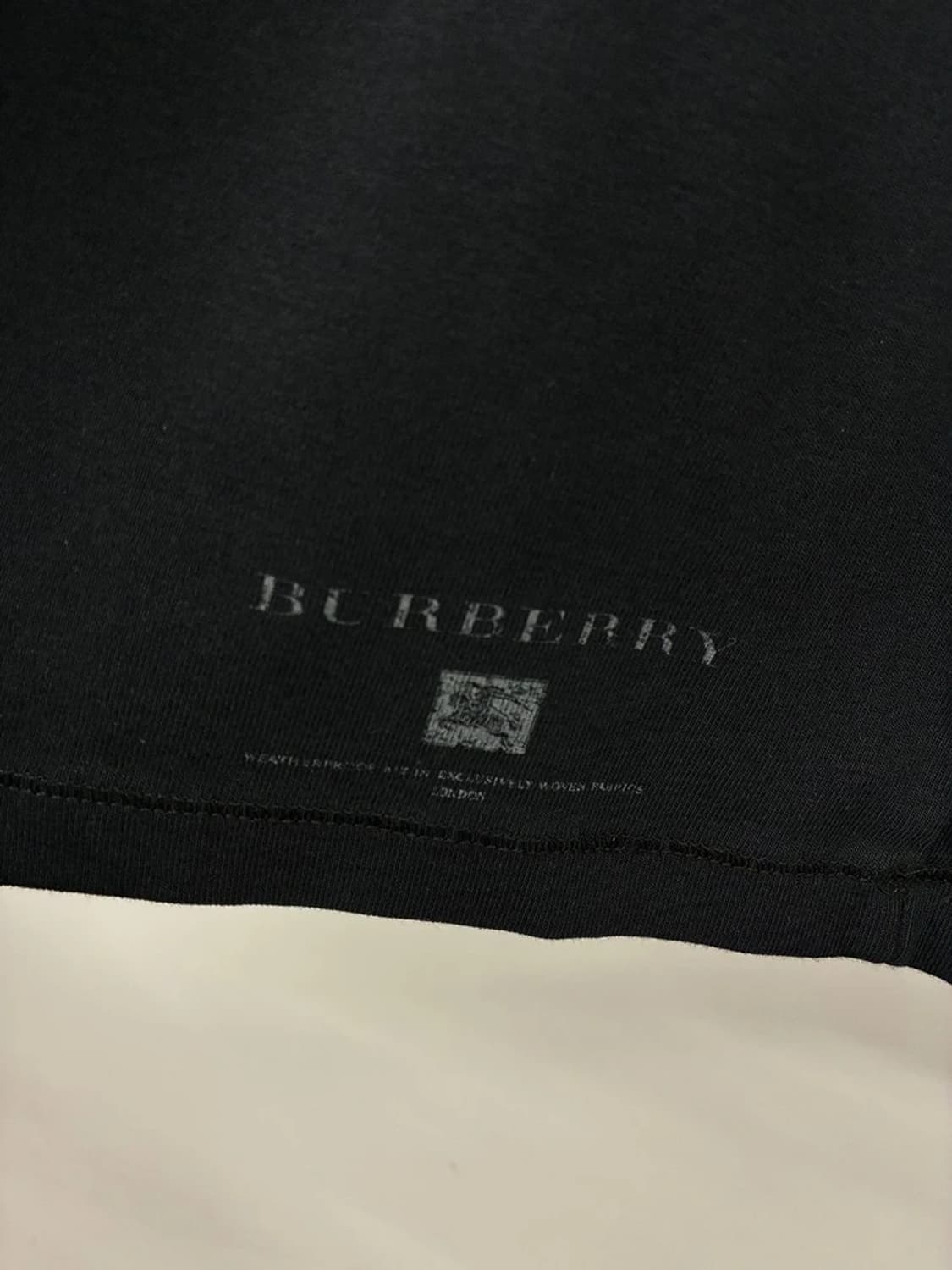 버버리 00's 코튼 블랙 7부 티셔츠 PN9787 상품이미지4