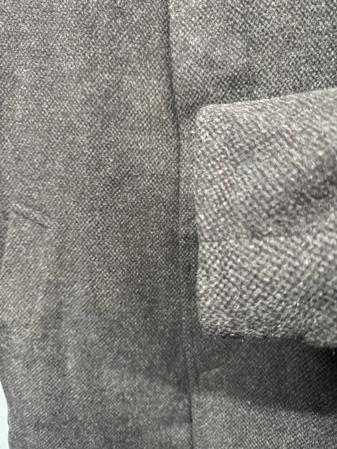 입생로랑 로고자수 다크브라운 울 코트 95(L) 상품이미지4