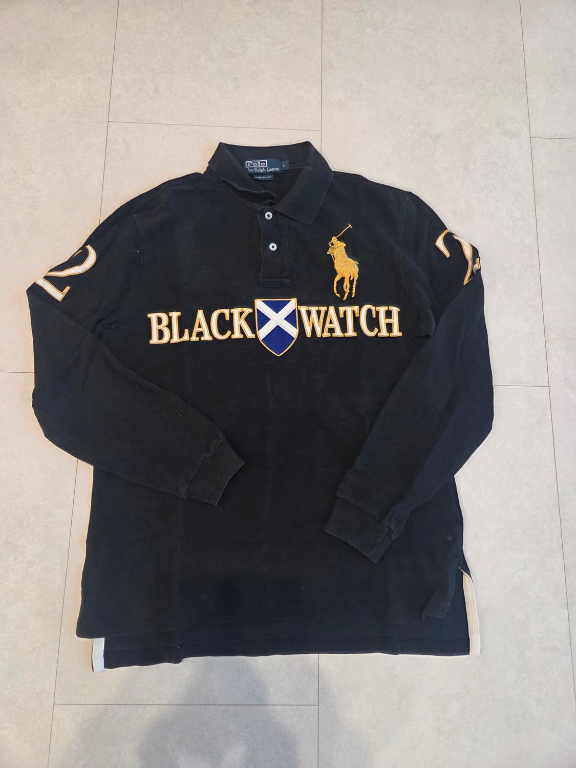 폴로 랄프로렌 치프키프블랙 워치 럭비 카라티 상품이미지1