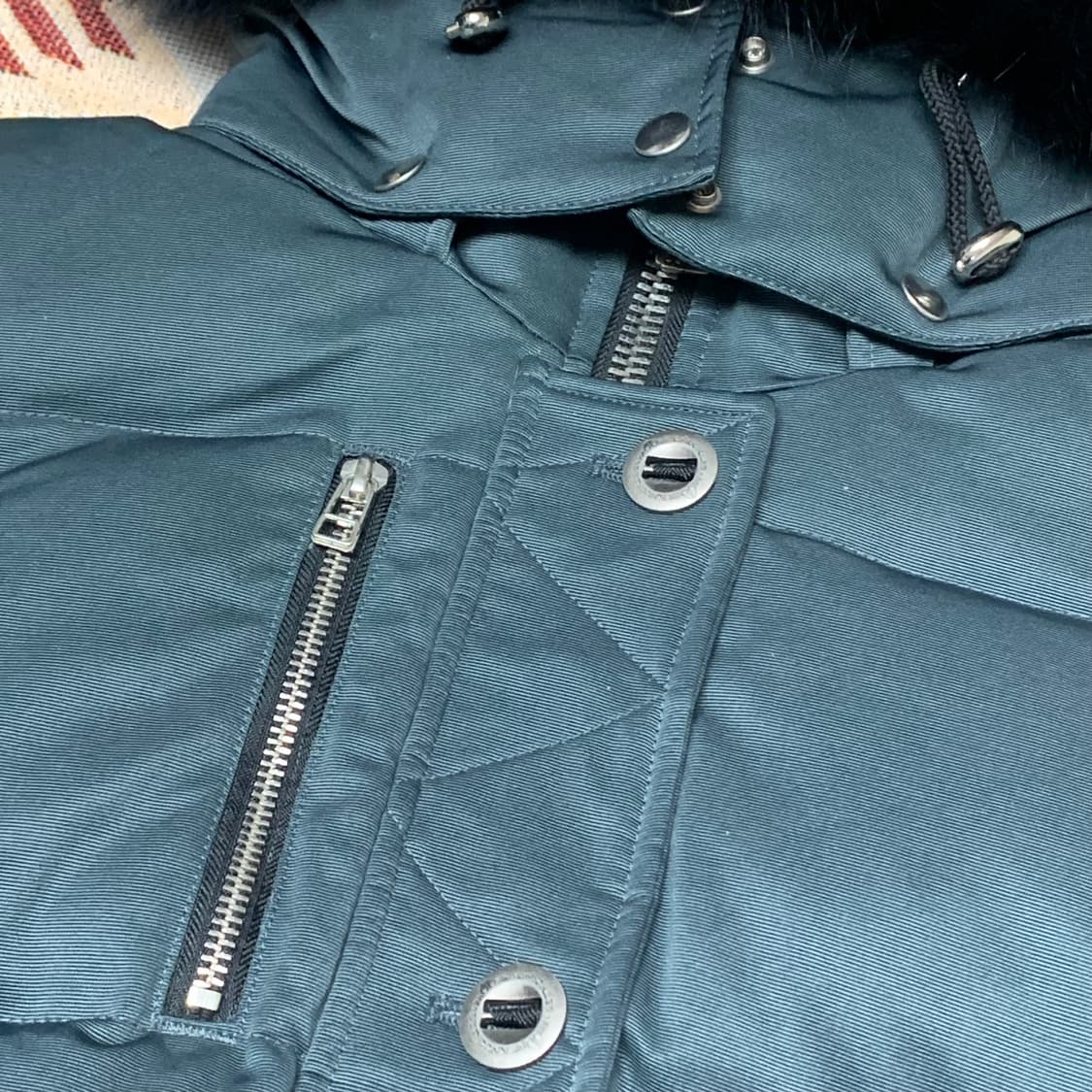 무스너클 쓰리쿼터 후드퍼 여성 패딩 상품이미지3