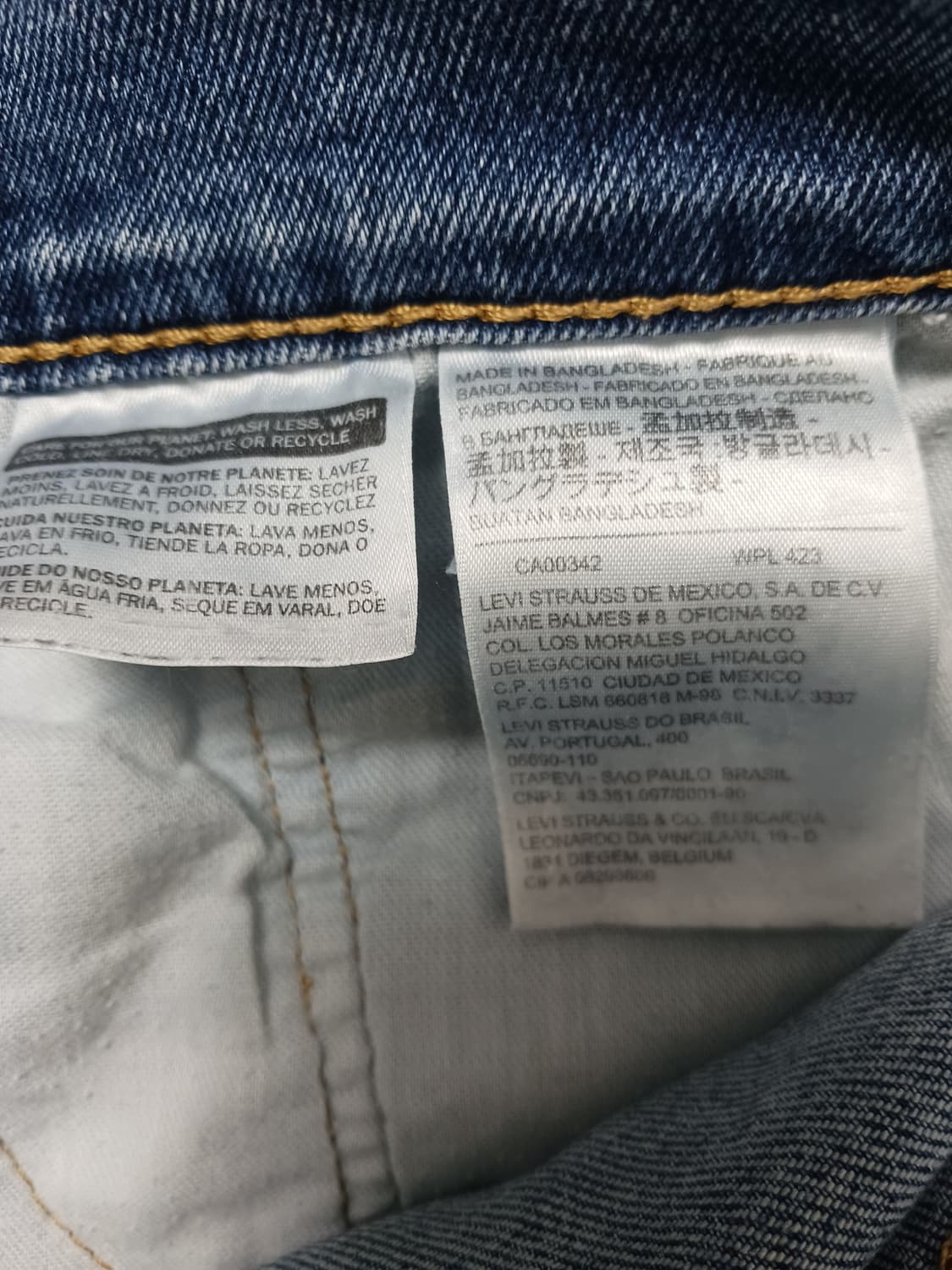 [34] 리바이스 511 연청워싱 슬림진 청바지 상품이미지10