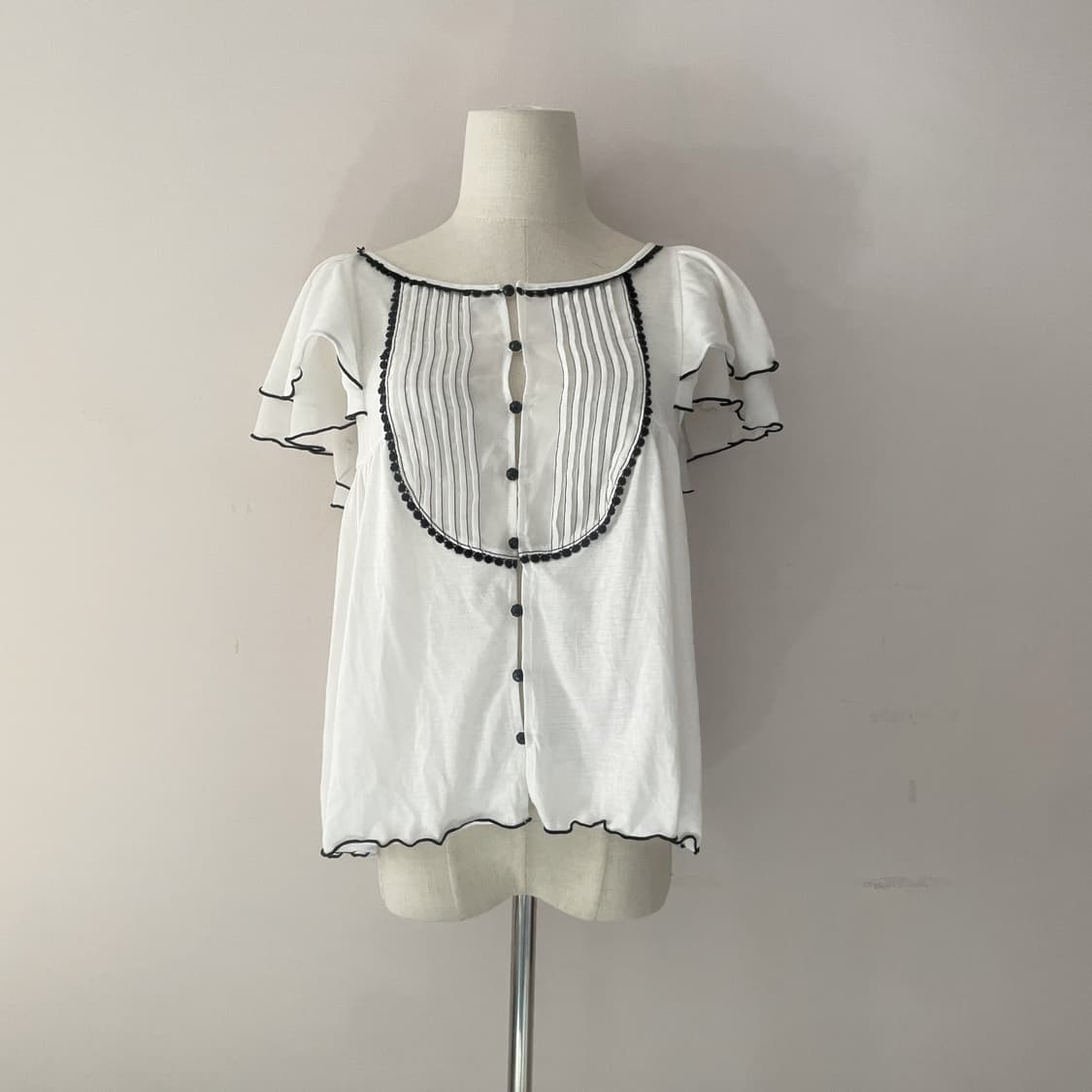 빈티지 블라우스 로걀탑 양산형 달천깔 페어리 블라우스 일본빈티지 모리룩 상품이미지2