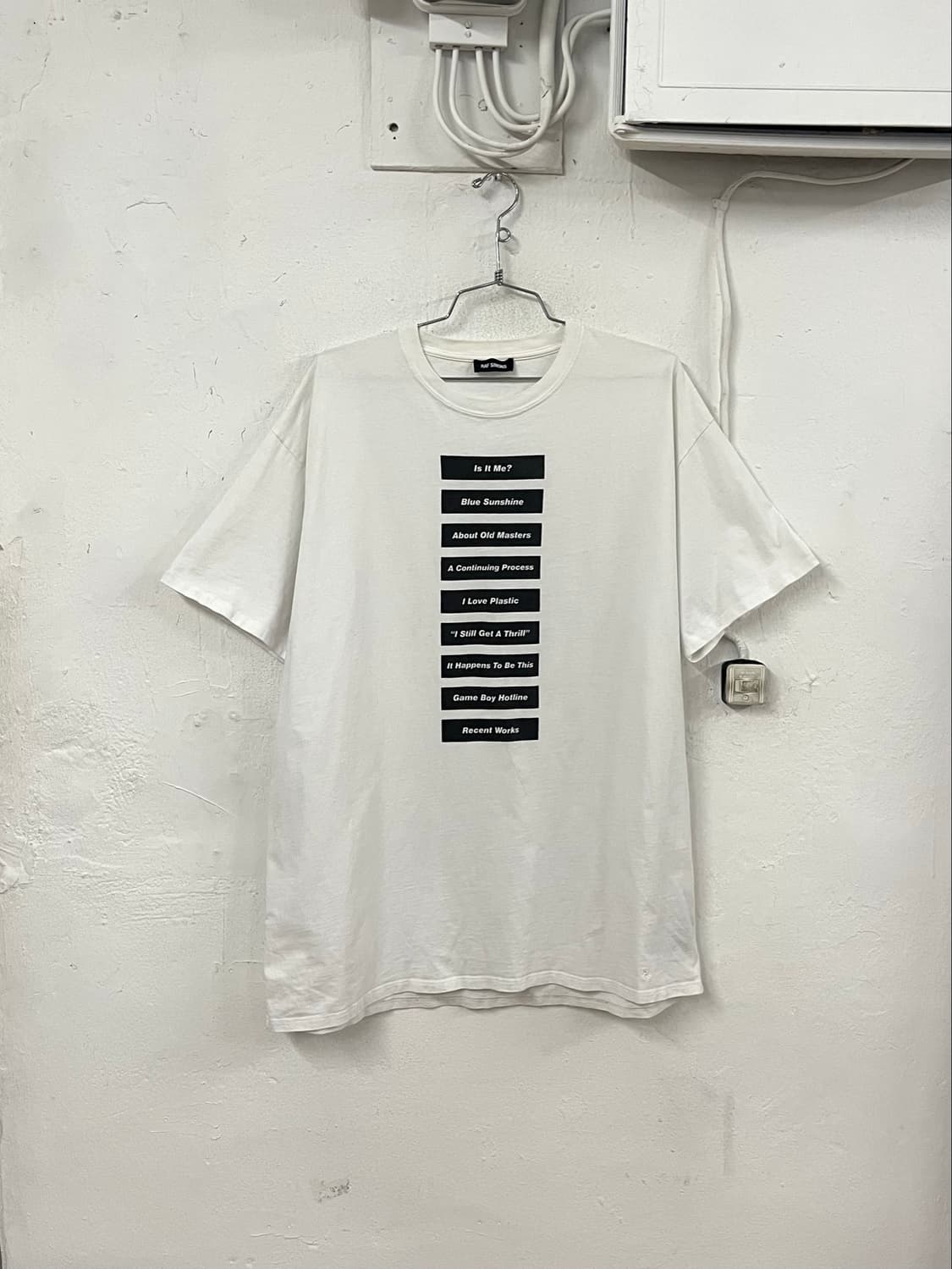 라프시몬스 2018SS 피터 사빌 워딩 반팔 상품이미지1