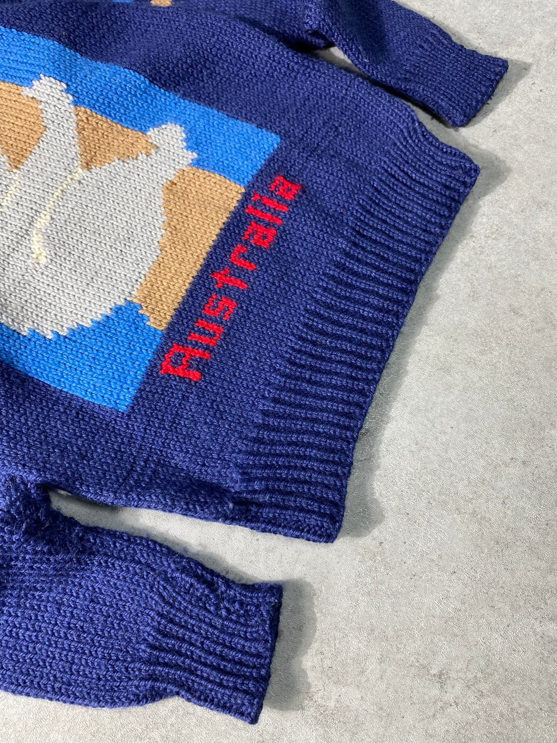 [M] 80s 오스트레일리아 빈티지  퓨어울 코알라 니트 상품이미지3