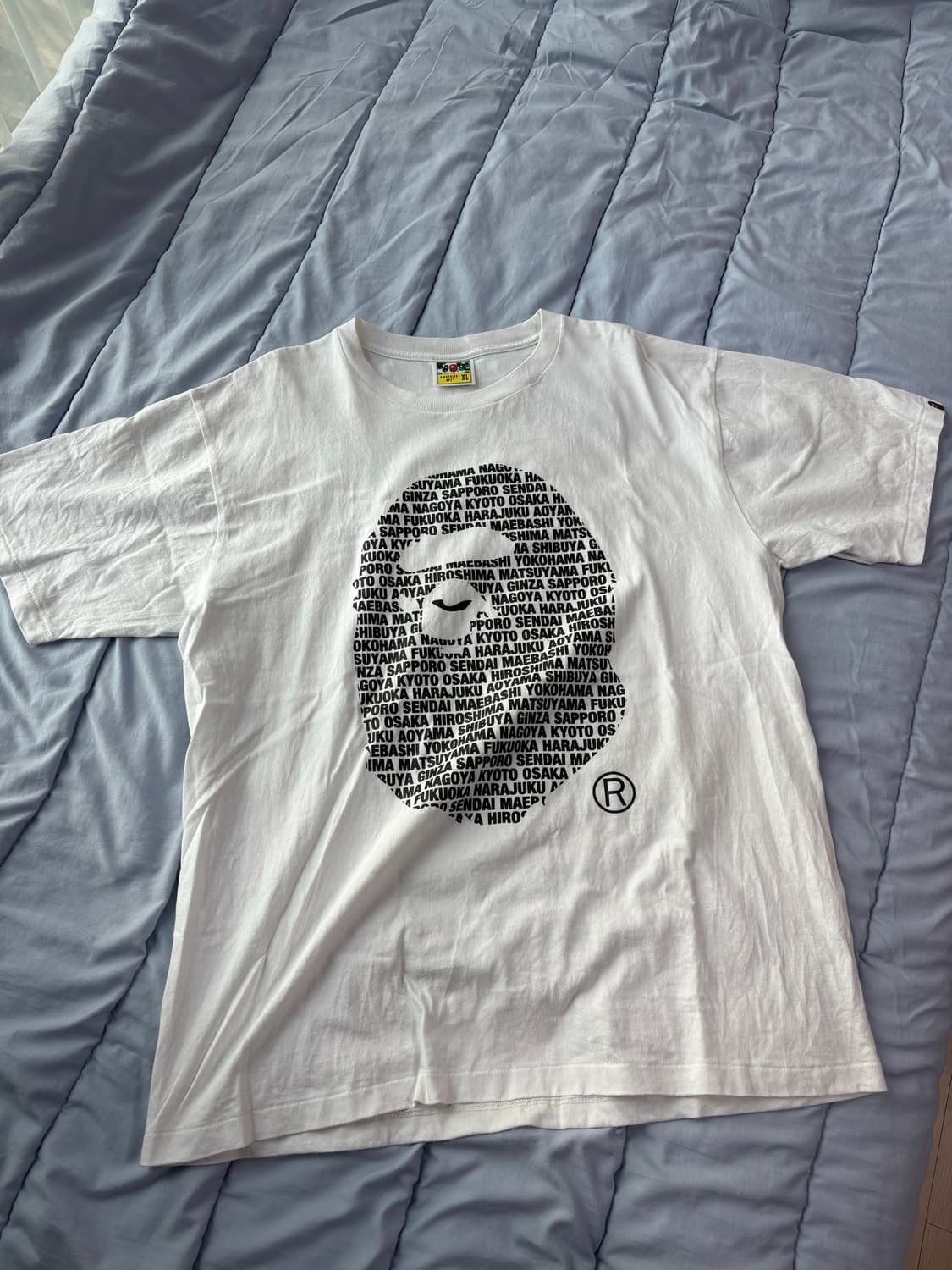 베이프 재팬 에이프 헤드 티셔츠 화이트 상품이미지1