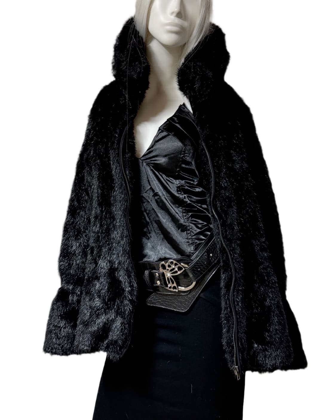 빈티지 Faux 퍼 코트 자켓 상품이미지3