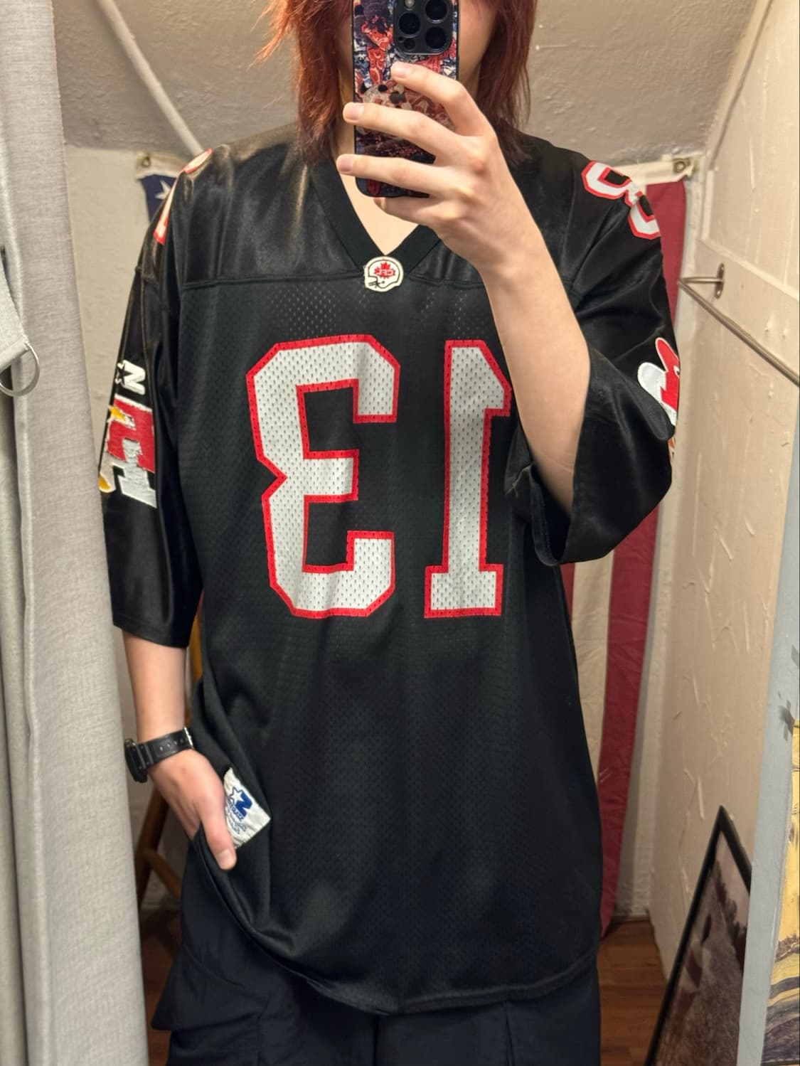 90s 스타터 CFL 레플리카 반팔 저지 블랙 상품이미지1