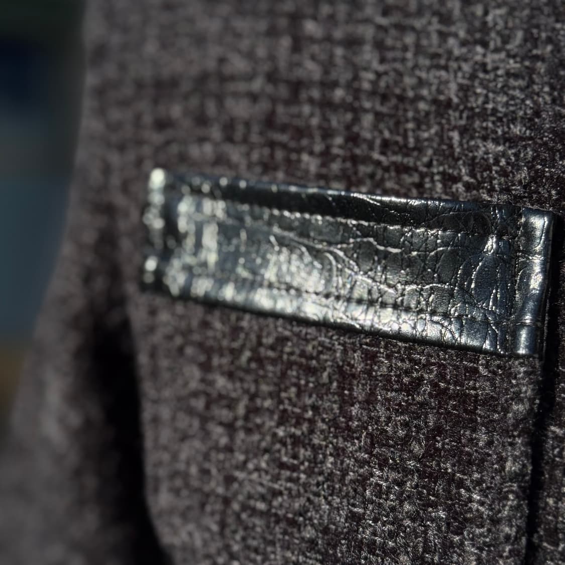 니쁜스 벨벳 트위드 & 레더 원피스 F 상품이미지9