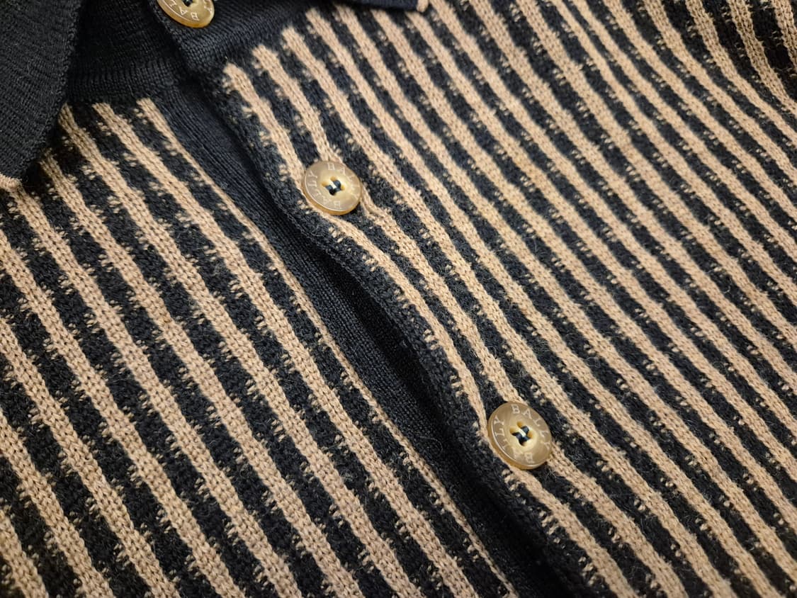 90s BALLY 메리노울 카라 니트 상품이미지6