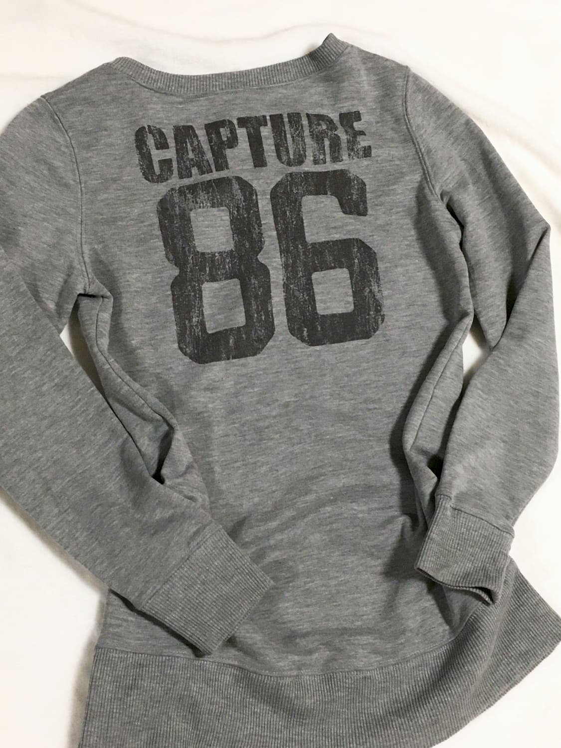 그레이 레터링 롱슬리브 y2k 펑크 상품이미지3