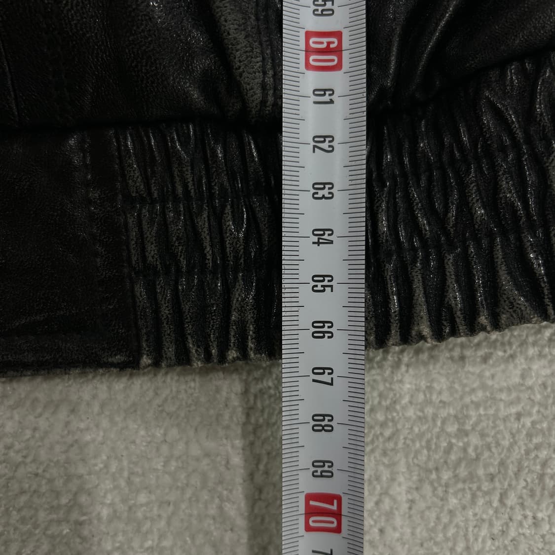 갤럭시 가죽 블랙 봄버 자켓 L 상품이미지6