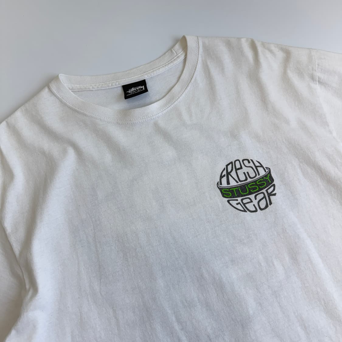 Stussy  스투시 프레쉬 기어 화이트 반팔티셔츠  상품이미지4