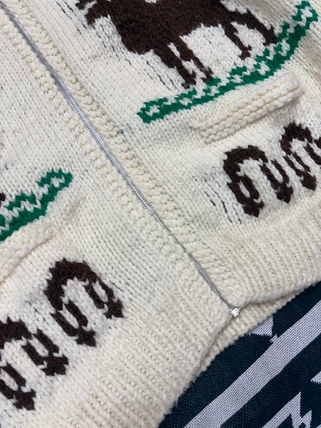 Cowichan (canadian sweater) XXL 사슴 코위찬 상품이미지6