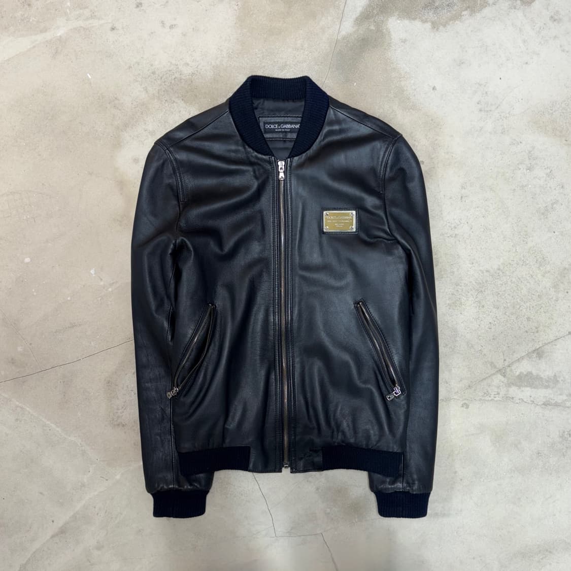 [46] 00’s Dolce & Gabbana Leather Jacket 상품이미지1