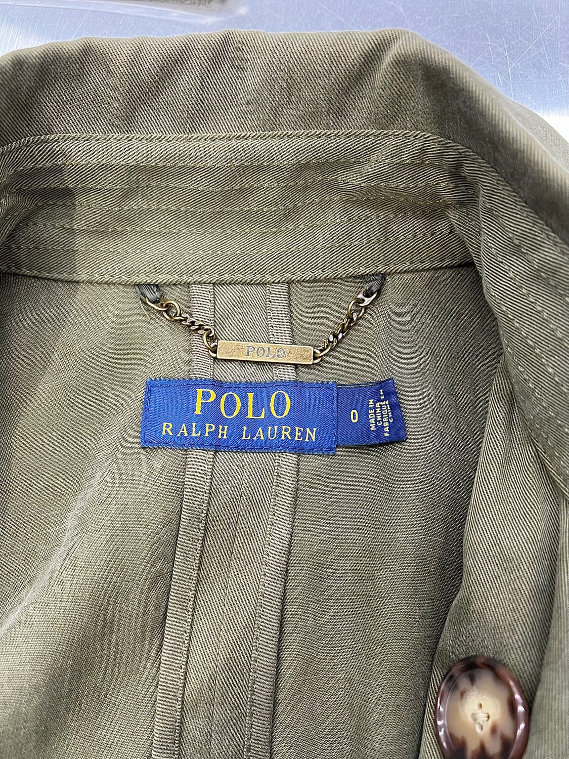 폴로 랄프로렌 올리브 그린 헤리티지 트렌치 코트 상품이미지7