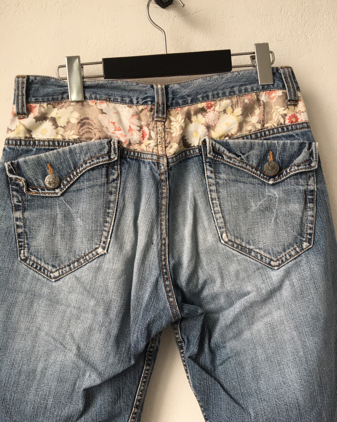 Oriental needle work denim half pants 상품이미지7