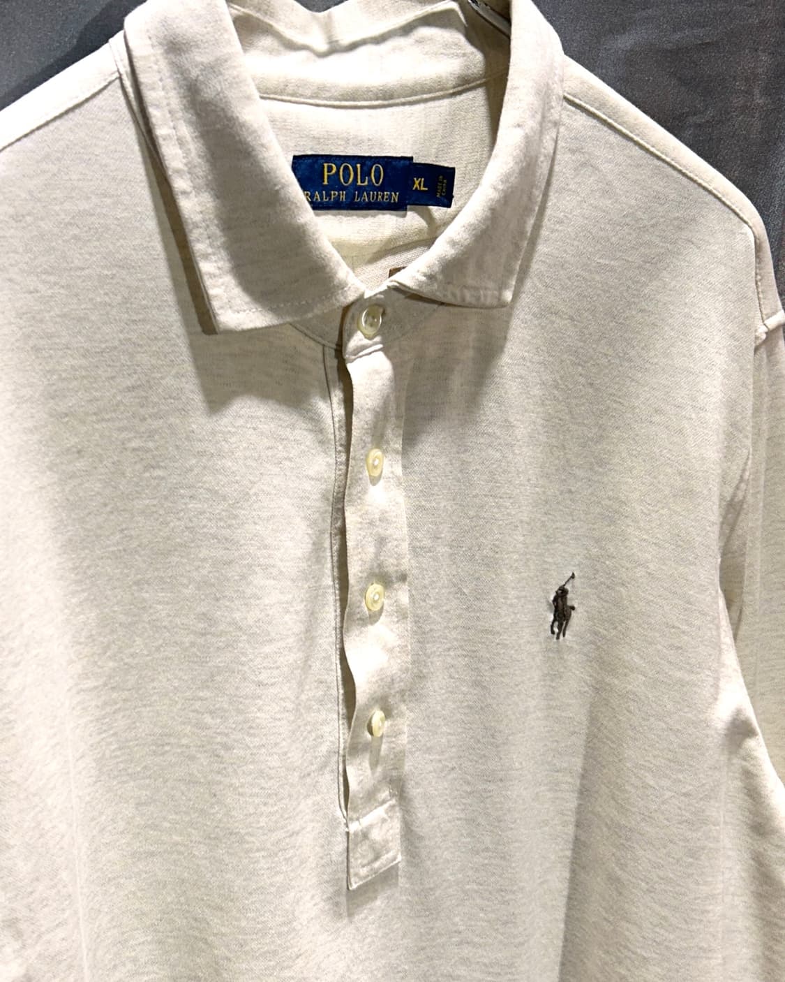 XL 폴로랄프로렌 오트밀 카라 롱슬리브 상품이미지4