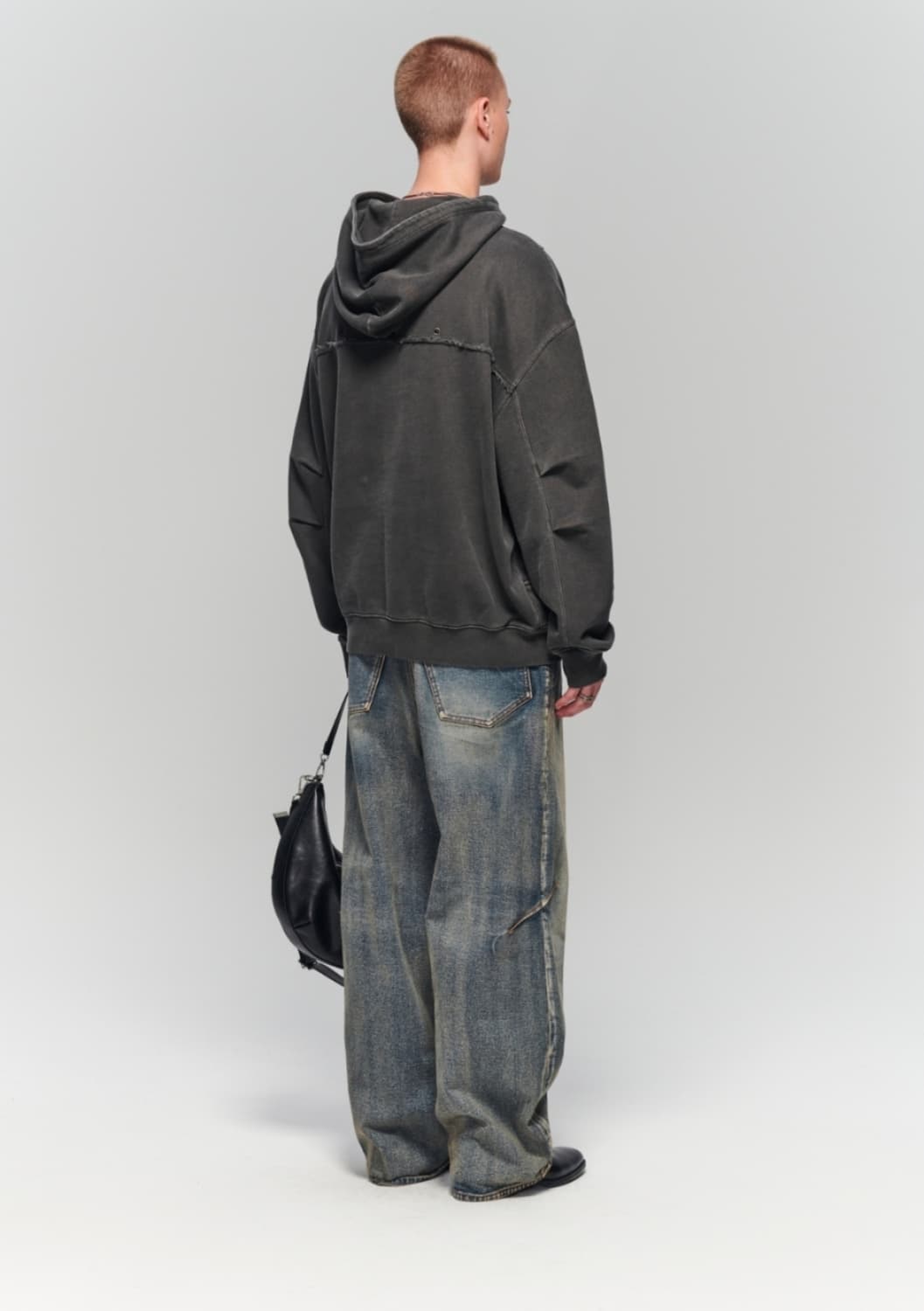 메종미네드 다트 브러쉬 와이드 데님 46size 상품이미지6