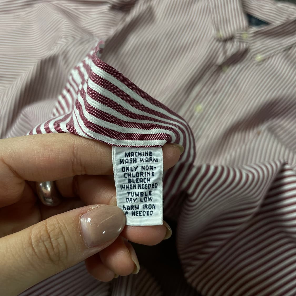 폴로랄프로렌 핑크 스트라이프 긴팔 셔츠 클래식핏 18 상품이미지5